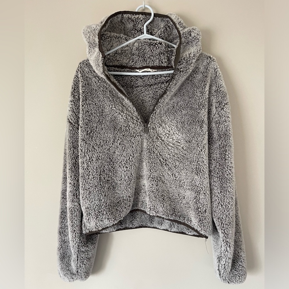 BLUENOTES Grey Teddy Sherpa Jacket